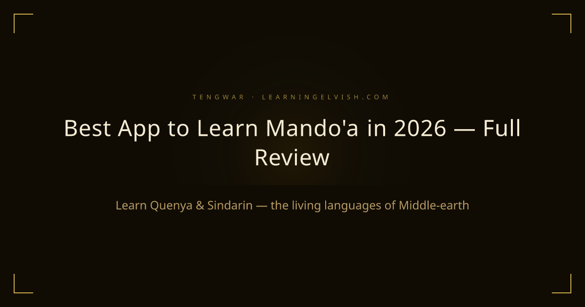 Best App to Learn Mando'a in 2026 — Full Review