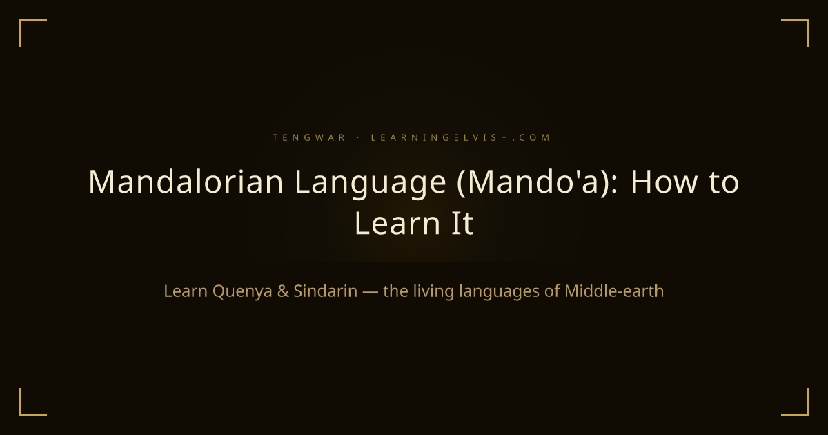 How to Learn Mando'a: Mandalorian Language Guide
